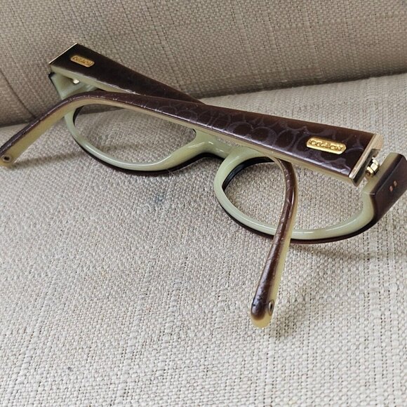 Coach Women Glasses Frame 50[]19 135 Brown Tone Eyeglasses Frame - Picture 4 of 11